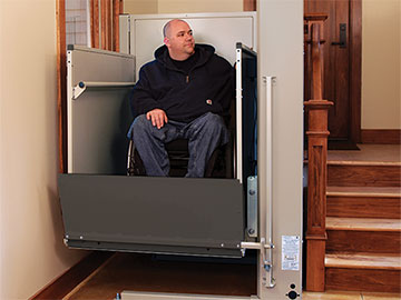 Bruno residential vertical platform lifts help make your home more accessible for family members with mobility challenges. 
